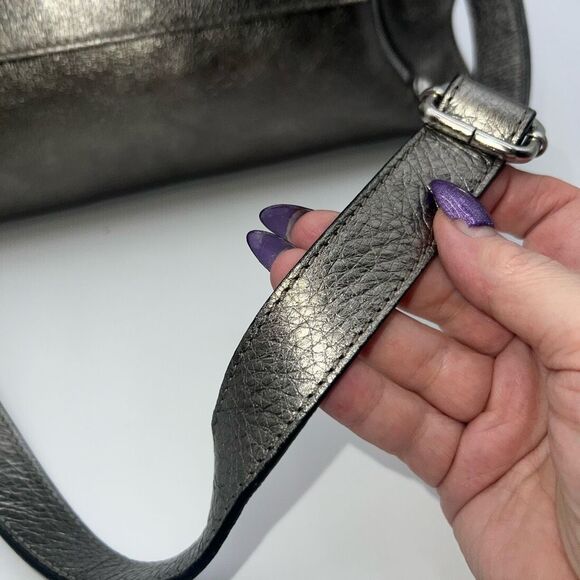 Minelli Paris Vintage Made in Italy Metallic Leather Clutch or Crossbody bag - Picture 4 of 16